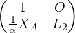 (  1    O )
  1X    L
  α  A   2